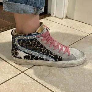 Golden Goose | Shoes | Golden Goose Slide High Tops Giraffe